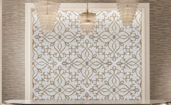Agalia Marble Mosaic Bathroom Tiles