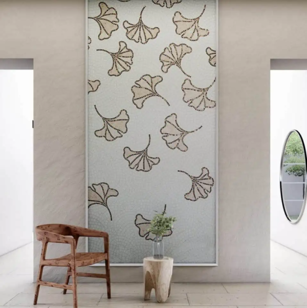 Ginko Leaf Mosaic Wall Art