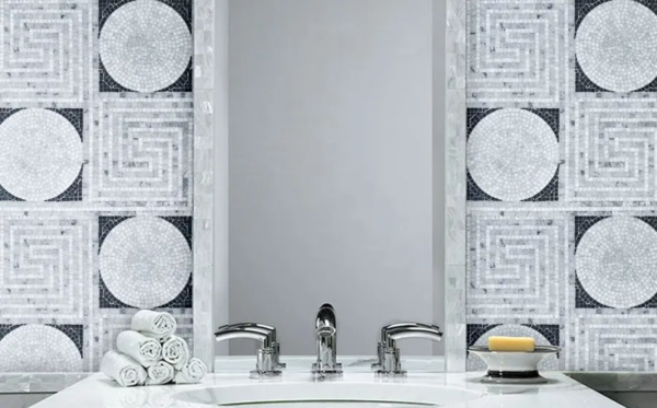 Greco Marble Mosaic Bathroom Tiles