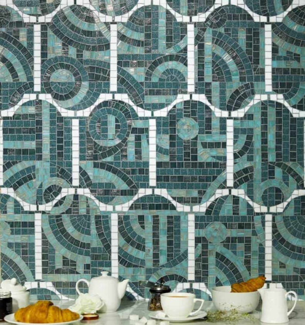Trullo Art Deco Tile Wall Mosaic