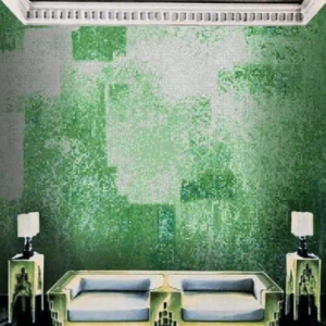 Digital Emerald Tile Wall Art