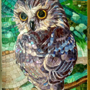 Glass Mosaic Owl