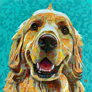 Labrador Mosaic Face