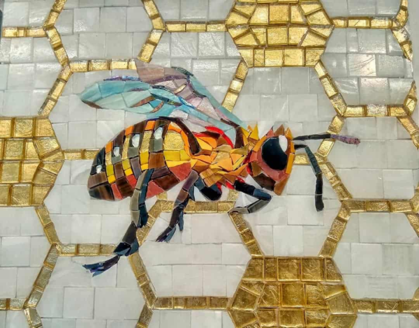 Honey Bee Hive Mosaic