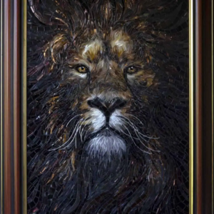 Lion Mosaic Face